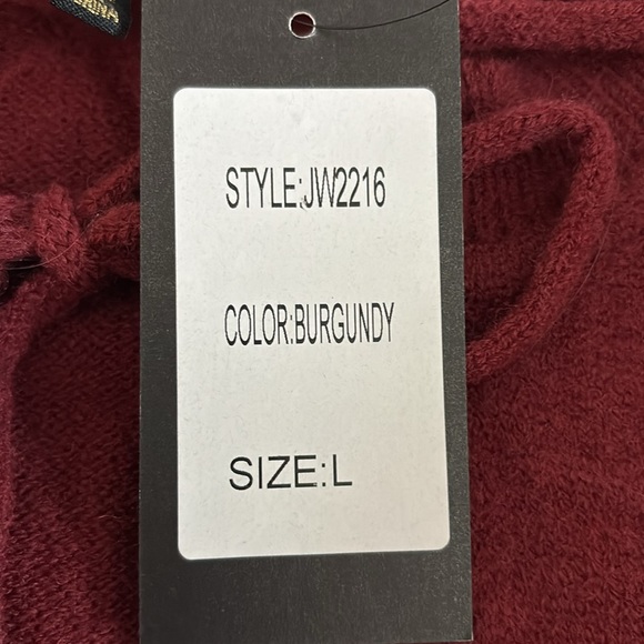 Long Sleeved Burgundy Sweater - Picture 5 of 6